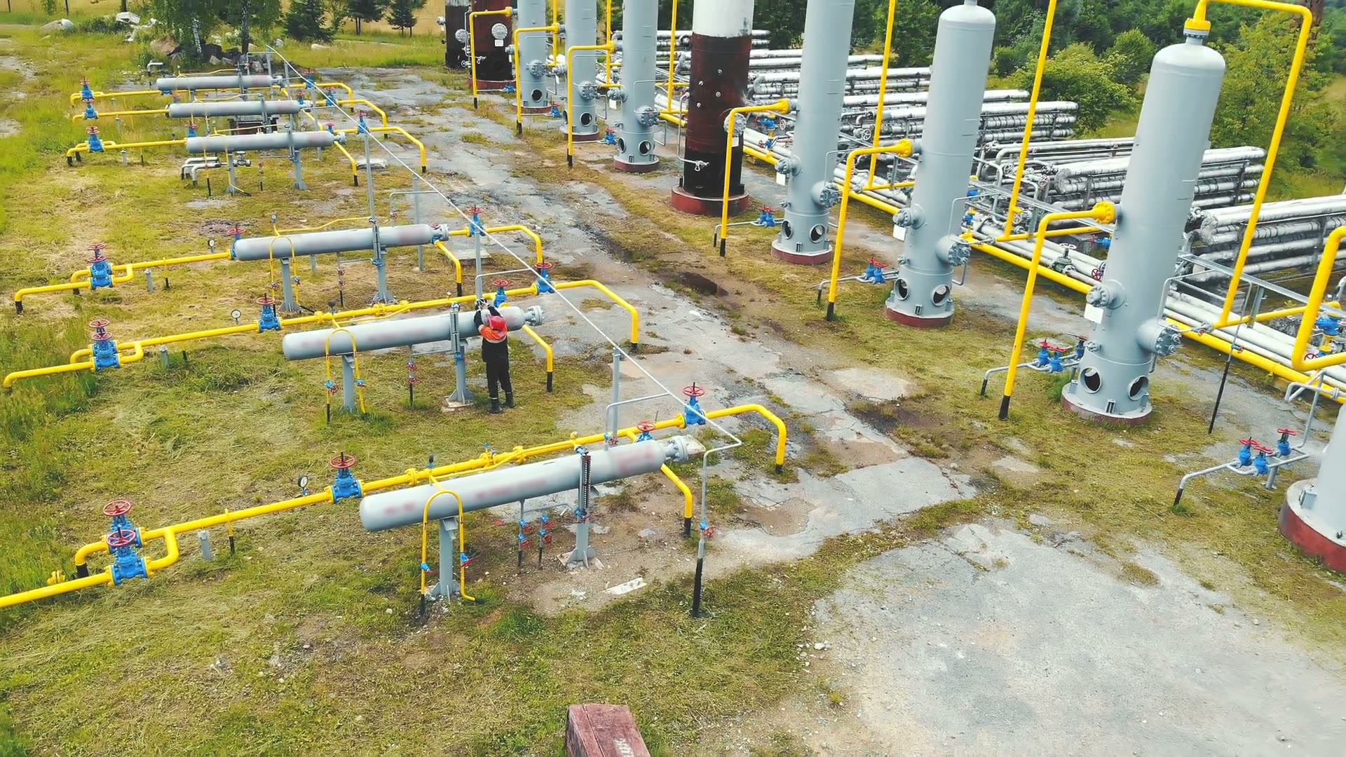 Energy infrastructure on open land
